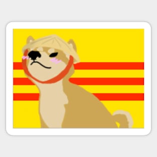 Vietnam Flag Shiba Sticker